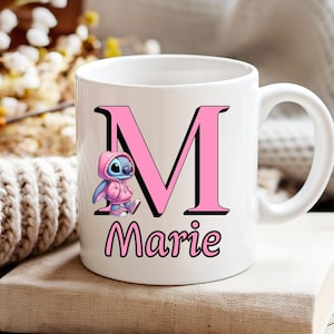 Personalizowany kubek w kształcie krzyża, kubek w kształcie krzyża z inicjałem i imieniem, spersonalizowane kubki ceramiczne, pomysł na cadeau