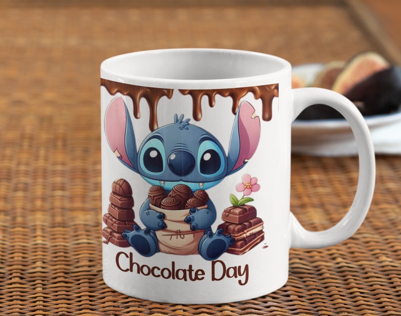 Mug personnalisé stitch mug Lilo Stitch tasse stitch chocolat chaud cadeau personnalisé mug cadeau Pâques idée cadeau image 2