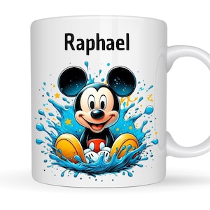 Personalizowany kubek Myszki Miki, kubek Myszki Miki z imieniem, spersonalizowane kubki ceramiczne, pomysł na prezent