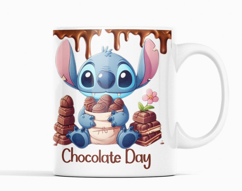 Mug personnalisé stitch mug Lilo Stitch tasse stitch chocolat chaud cadeau personnalisé mug cadeau Pâques idée cadeau image 4