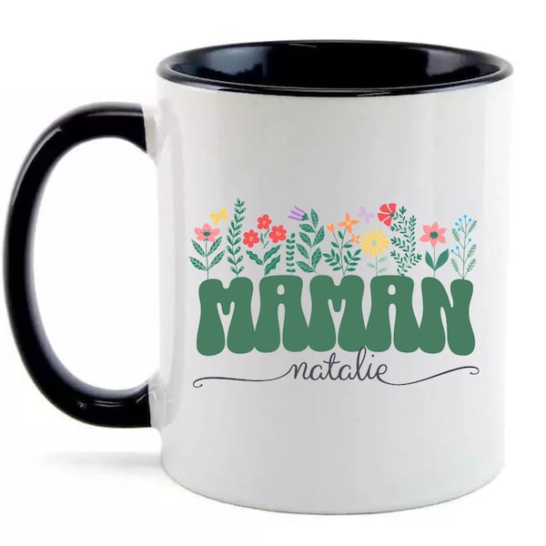 Personalized mug for mom - personalized birthday celebration - personalized mug with prenom - birthday for mom - idea for a birthday for mom