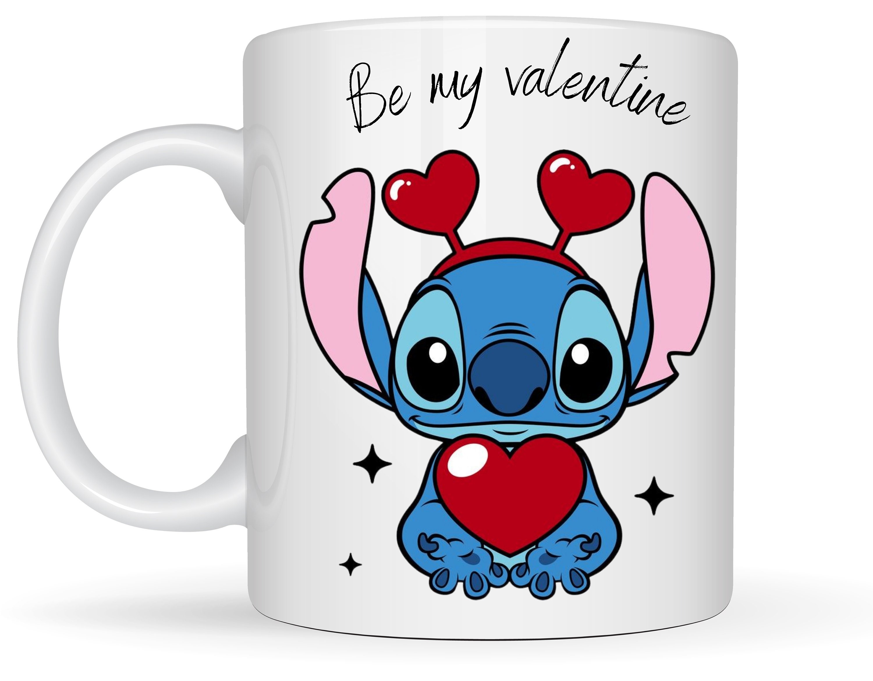 Disney Store Stitch Mug with Lid