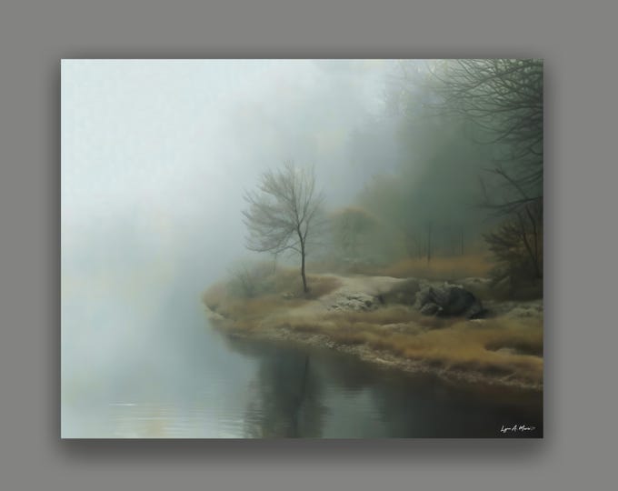 Foggy Landscape Fine Art Print By Artist Lynn A. Marie