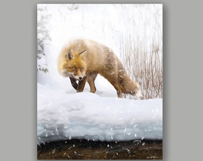 Red Fox Wildlife Fine Art Print By Artist Lynn A. Marie