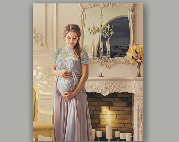 Modern Women Nursery Fine Art Print By Artist Lynn A. Marie