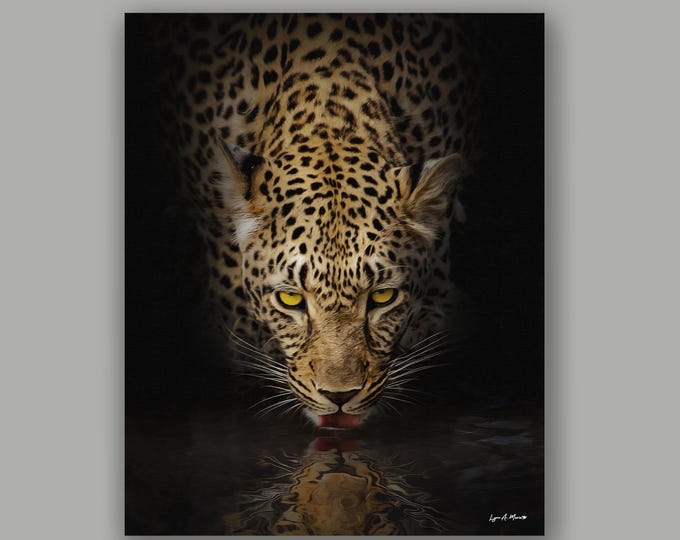 Leopard Fine Art Wildlife Print By Artist Lynn A. Marie