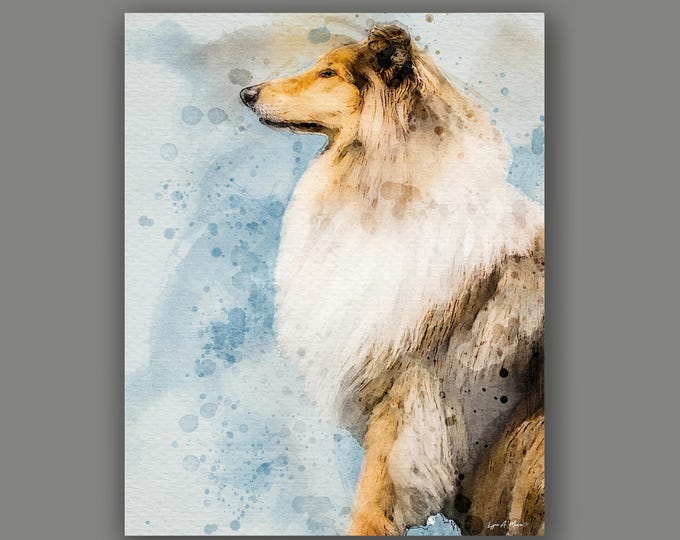 Rough Collie Fine Art Print By Artist Lynn A. Marie
