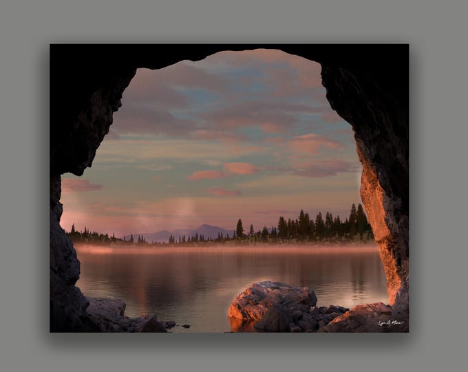 Sunset Landscape Fine Art Print: Archival Giclee Paper, Lynn A. Marie
