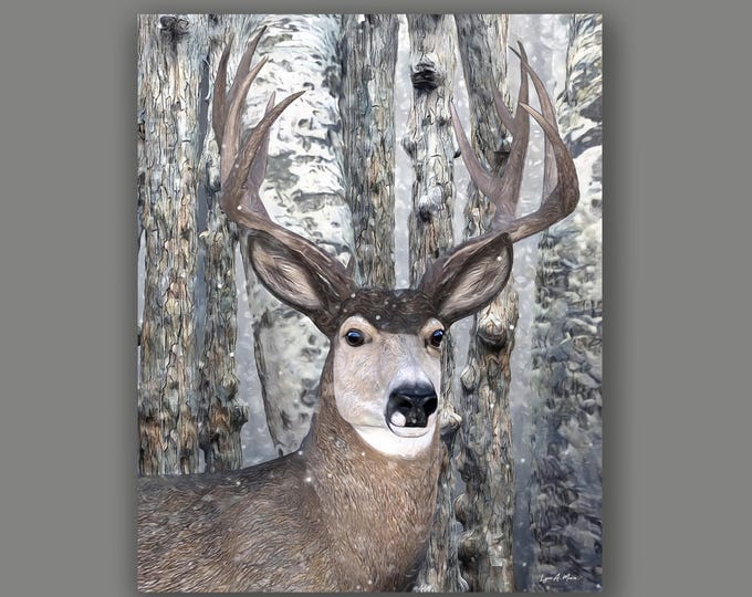 Mule Deer Fine Art Print By Artist Lynn A. Marie