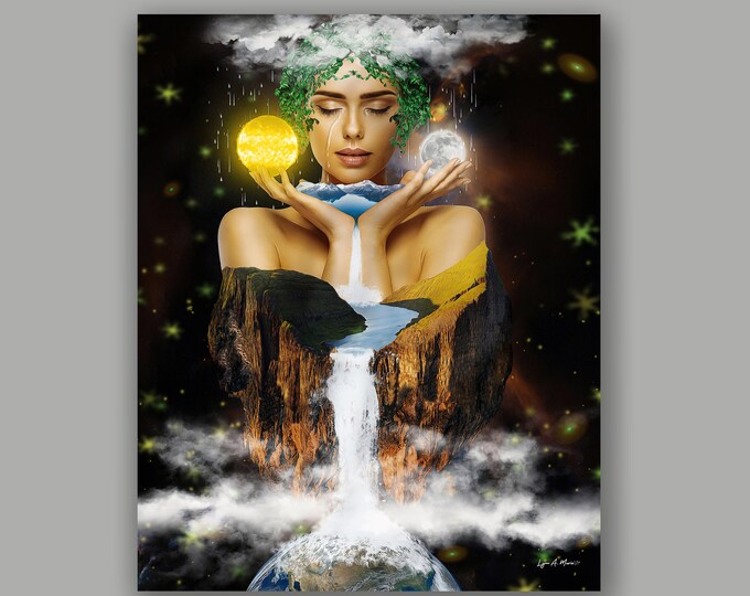 Mother Nature Fantasy Fine Art Print By Artist Lynn A. Marie