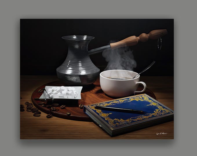 Coffee Time Fine Art Print By Artist Lynn A. Marie