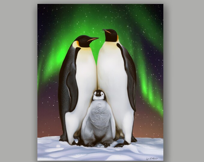 Penguin Fine Art Wildlife Print By Artist Lynn A. Marie