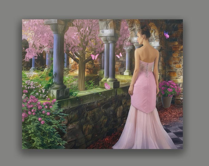 Peaceful Garden Fine Art Landscape Print By Artist Lynn A. Marie