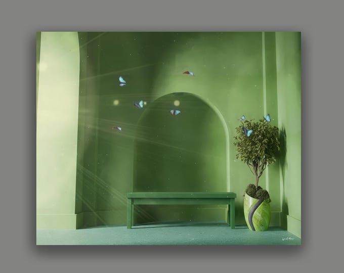 Green room Fine Art Print By Artist Lynn A. Marie