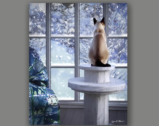 Siamese Cat Fine Art Print By Artist Lynn A. Marie