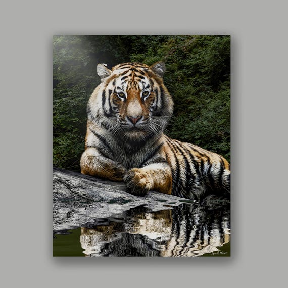 Siberian Tiger Art Print: Giclée Fine Art, Lynn A. Marie