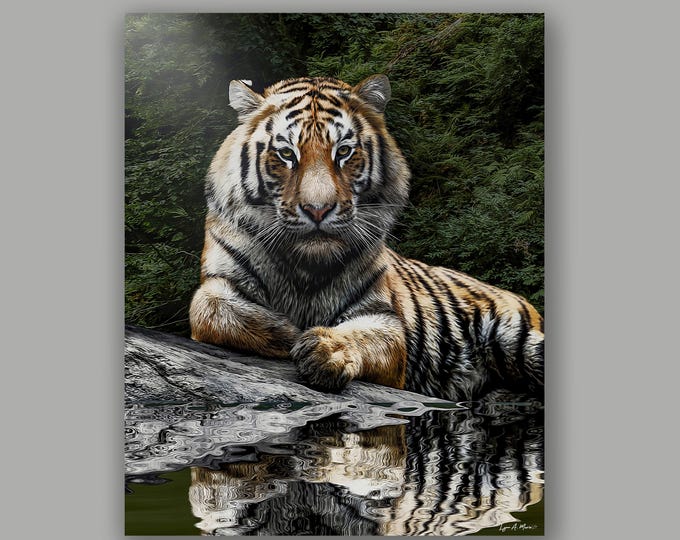 Siberian Tiger Fine Art Print By Artist Lynn A. Marie