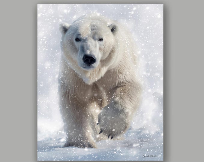 Polar Bear Fine Art Wildlife Print By Artist Lynn A. Marie