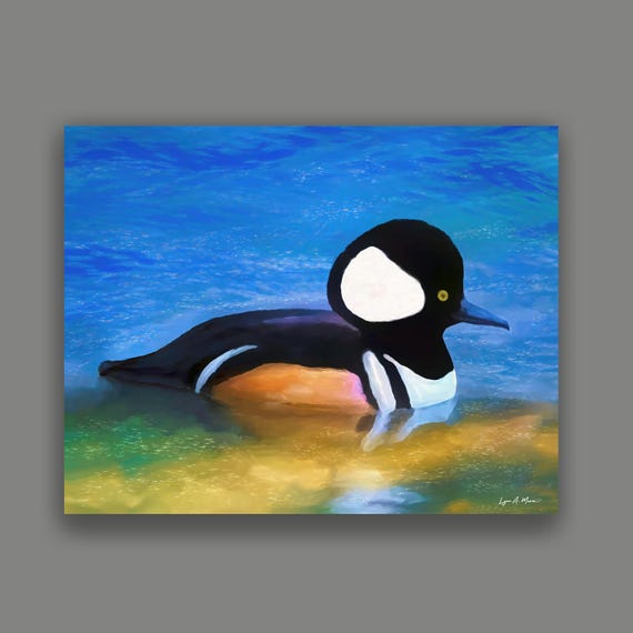 Mandarin Duck Art Print: Archival Giclee Paper, Museum Quality, By Artist Lynn A. Marie