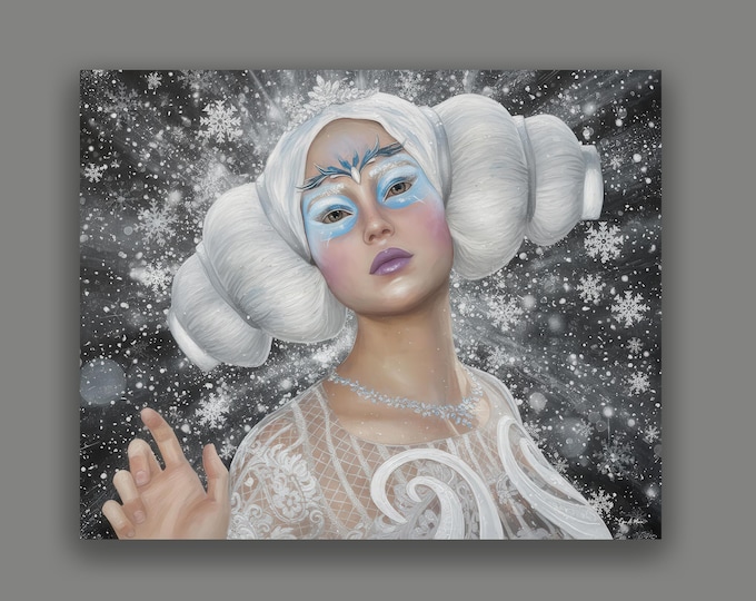 Snow Queen Fantasy Fine Art Print By Artist Lynn A. Marie