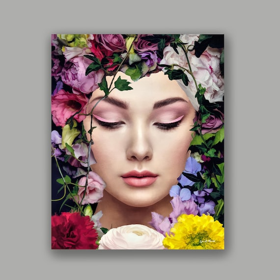 Flower Art Fantasy Fine Art Print By Artist Lynn A. Marie