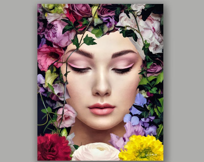 Flower Art Fantasy Fine Art Print By Artist Lynn A. Marie