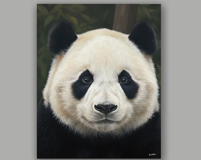 Panda Bear Fine Art Wildlife Print By Artist Lynn A. Marie