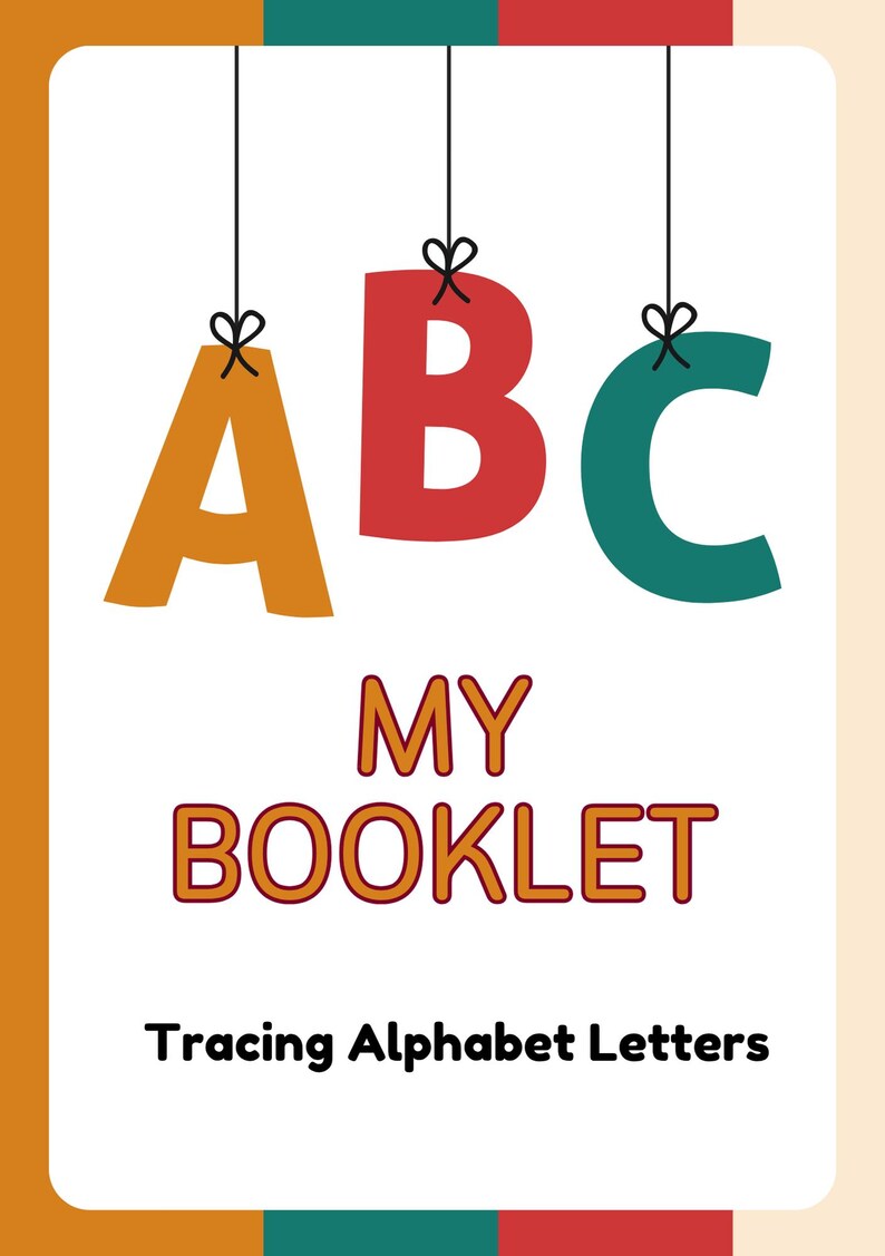 My ABC Booklet – Printable Alphabet Tracing Worksheets for Kids ...