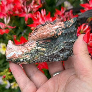 Ocean Jasper Dragon Head Carving