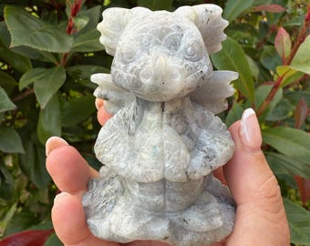 ラブラドライトのドラゴンヘッド - Etsy 日本