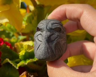 Obsidian Black Panther Carving