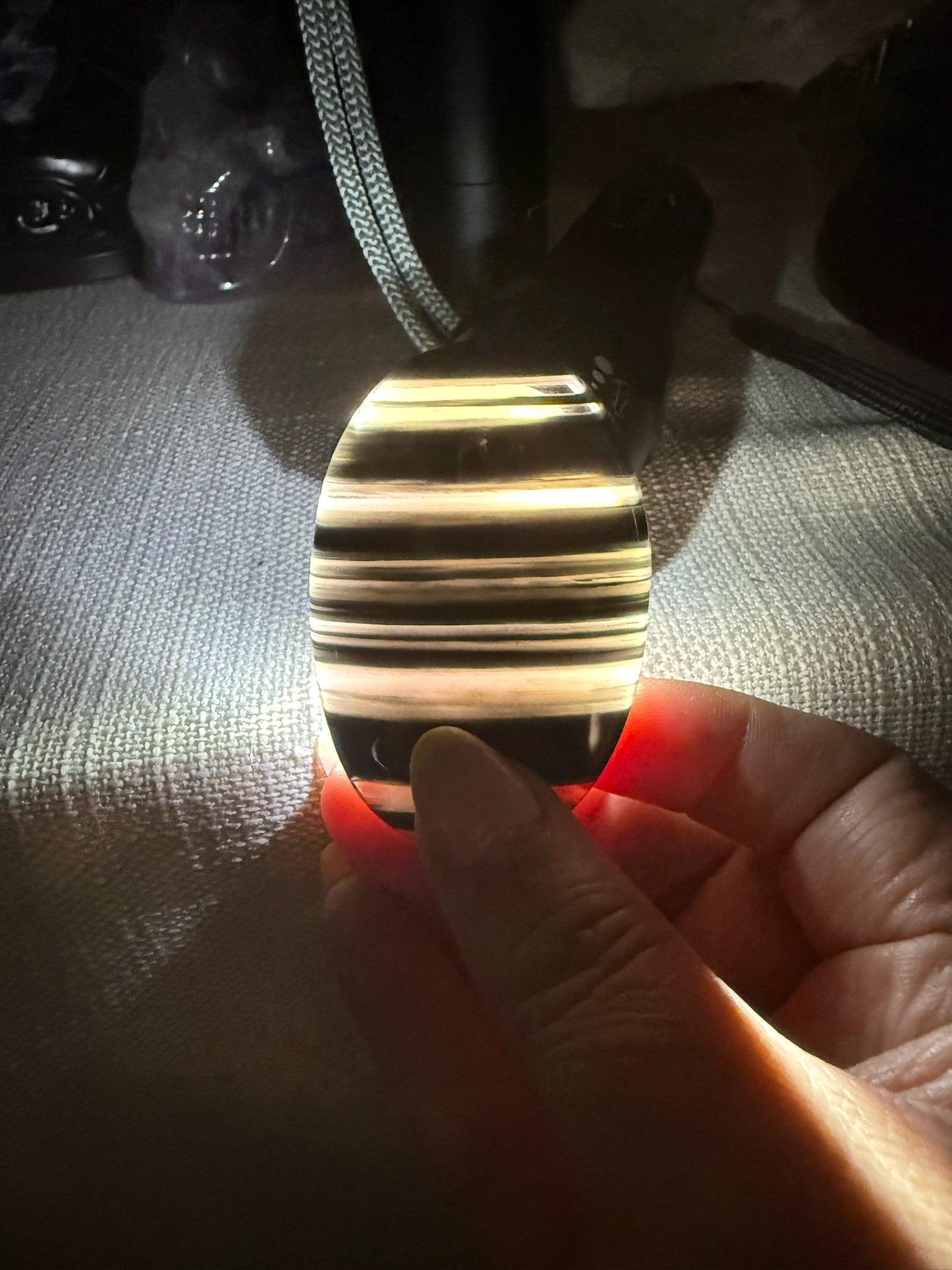 Black Ice Obsidian Palmstone