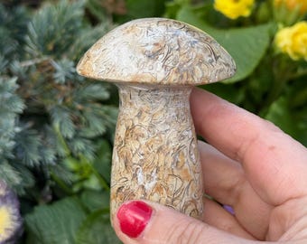 Jasper Mushroom Carving