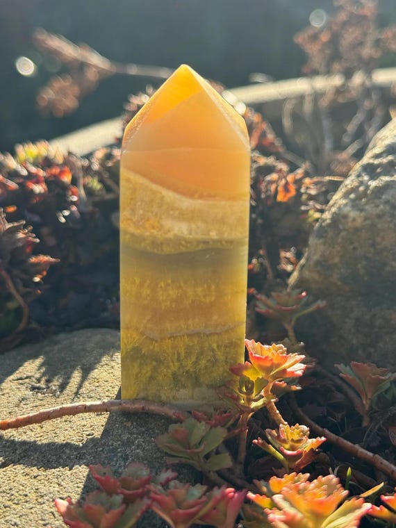 Unusual Yellow Calcite Tower