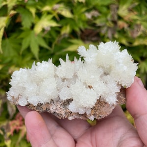 Weißer und schokobrauner Calcit