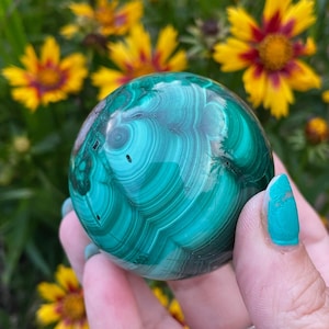 Sfera di malachite