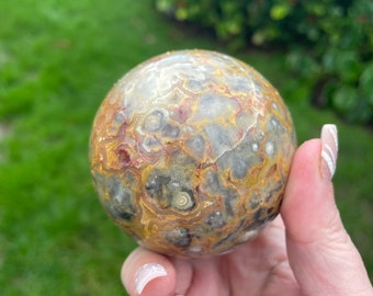 Crazy Lace Agate Sphere