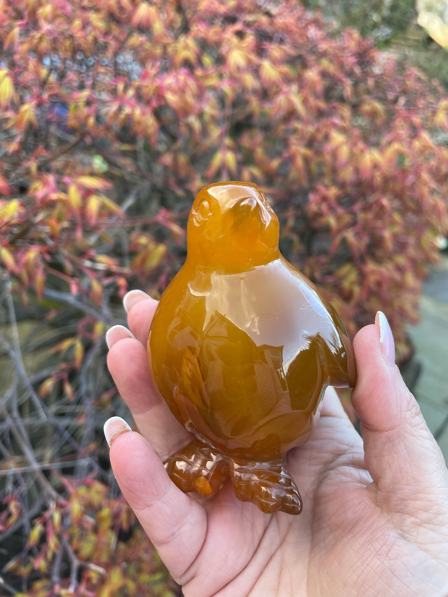 ドゥルージー瑪瑙のペンギン彫刻 - Etsy 日本