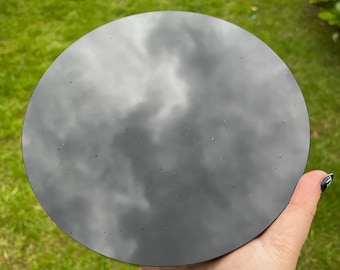 Black Obsidian Scrying Mirror 18cm or 7inch Diameter