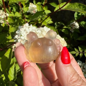 Yellow Fluorite Crab Carving