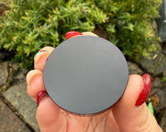 黒曜石水晶鏡 直径10cmまたは4インチ - Etsy 日本