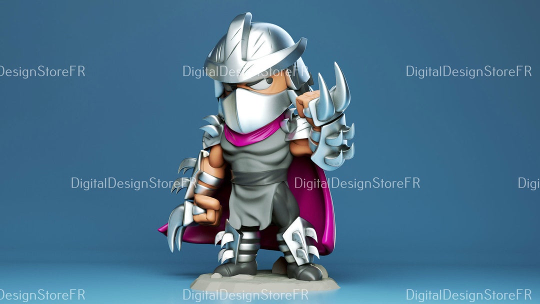 Shredder Chibi 3D Printing Model Digital File 8 Pieces Can - Etsy