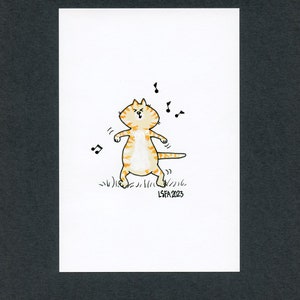 Fun gift for cat lover - hand painted character