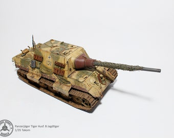 1/35 Jagdpanzer VI Jagdtiger Ausf. B Tank Destroyer - Handmade built model
