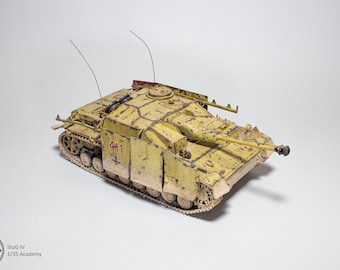 1/35 StuG IV Tank - Handmade built model