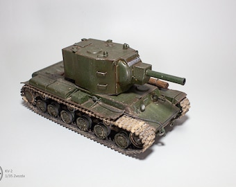 1/35 KV-2 - Handmade built model