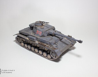 1/35 Pz. Kpfw. IV Ausf. H Tank - Handmade built model