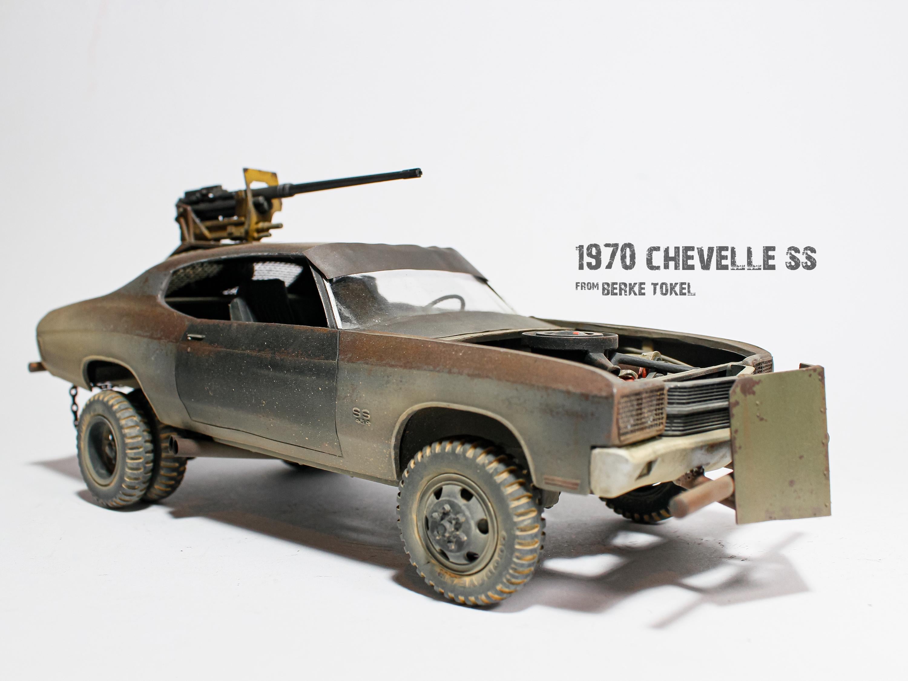 1/25 AMT 70 Chevelle SS post apocalyptic Mad Max car Handmade built model