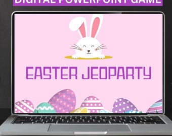Juego de PowerPoint de Jeopardy de Pascua, trivia para la escuela y la iglesia (juegos digitales)
