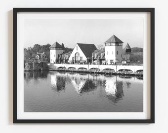 Fotografía en blanco y negro del Lake Mohawk Country Club, reproducción personalizada de calidad de galería, seleccione el tamaño.
